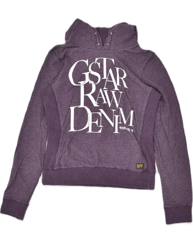 New Deals trendy hooded sweatshirtG-STAR Womens Graphic Hoodie Jumper UK 12 Medium Purple Cotton New Deals trendy hooded sweatshirtG-STAR Womens Graphic Hoodie Jumper UK 12 Medium Purple Cotton