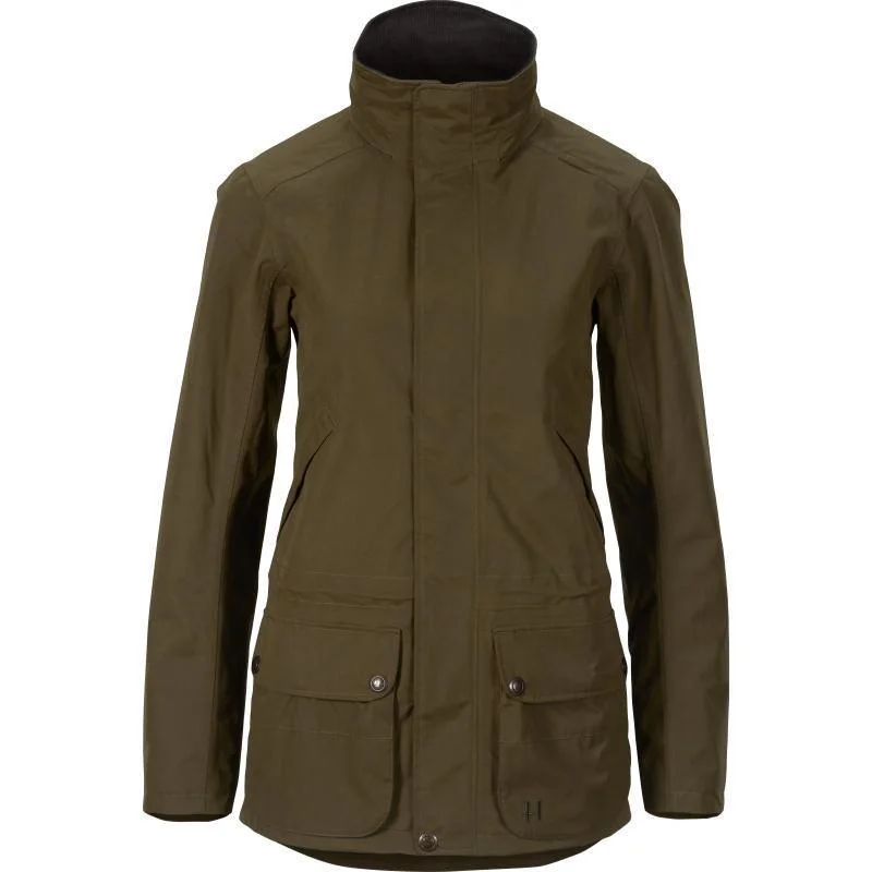 Clearance Items classic zip-up coatHarkila Retrieve HWS Ladies Waterproof Shooting Jacket - Warm Olive