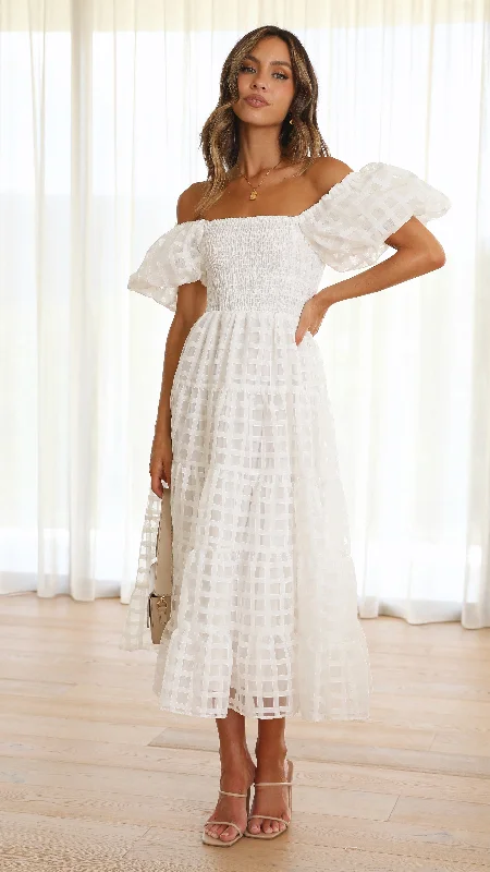 Sneak Peek Sale Deemi Maxi Dress - White