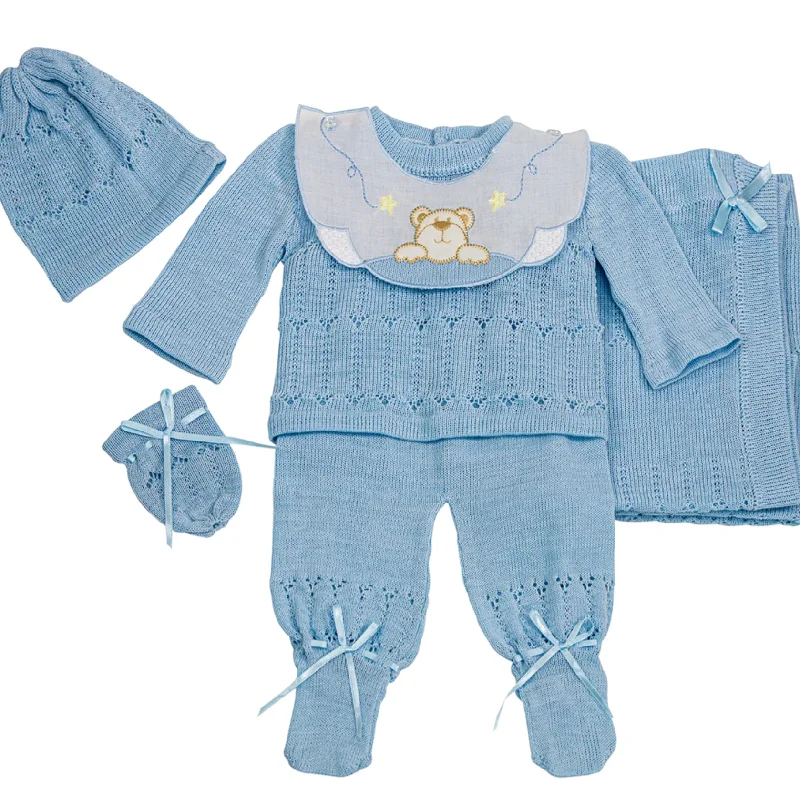 Hurry In v-neck dressNewborn Knit Set