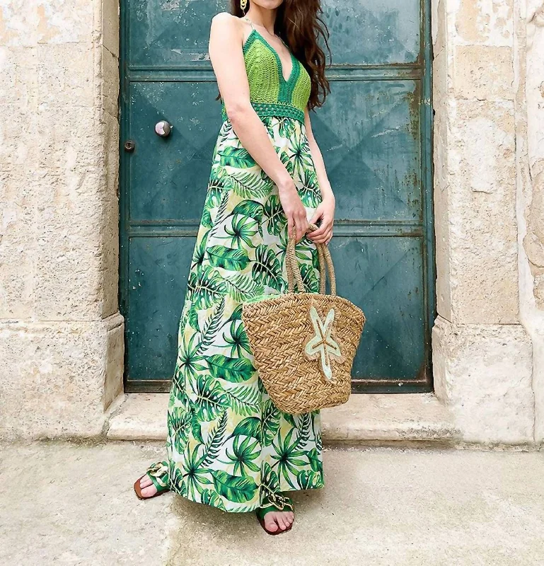 Act Fast cocktail dressWillow Dress In Green Palm