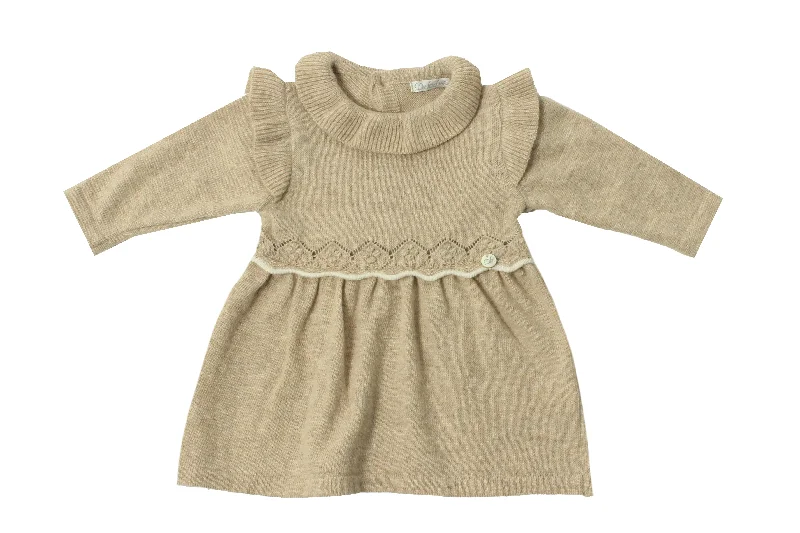 Savings Bonanza modern dressNeutral Knit Dress