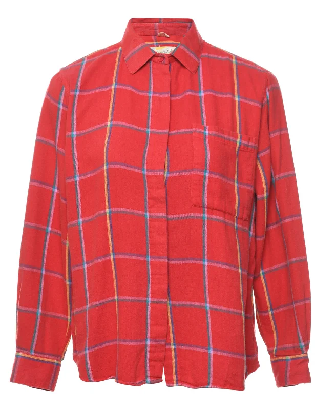 Price Blitz outdoor coatRed Checked Shirt - M