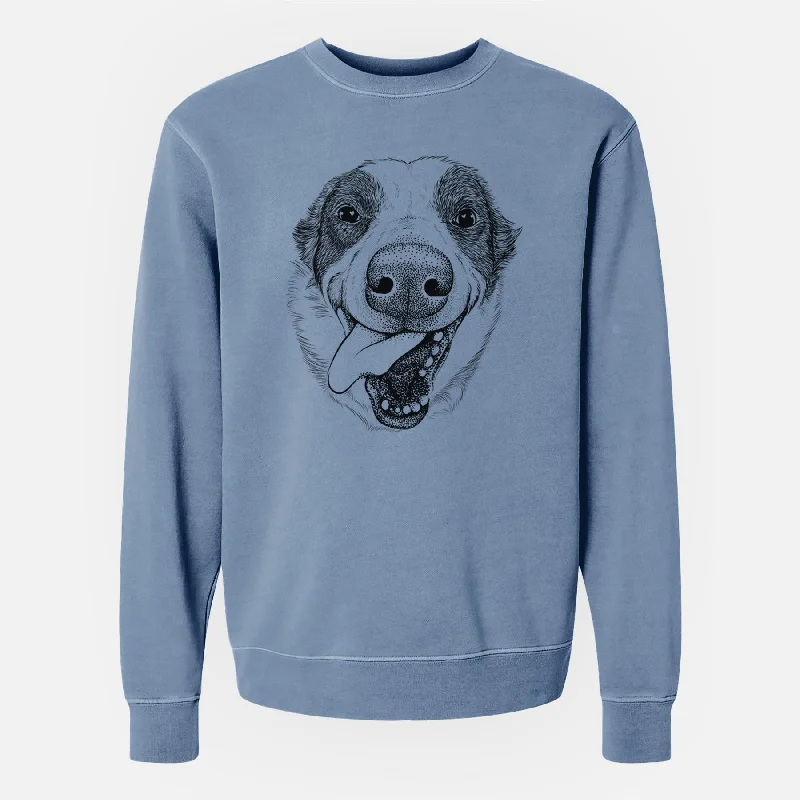 Buy More, Save More high-performance athletic hoodieBare Elwood the Border Collie - Unisex Pigment Dyed Crew Sweatshirt Buy More, Save More high-performance athletic hoodieBare Elwood the Border Collie - Unisex Pigment Dyed Crew Sweatshirt