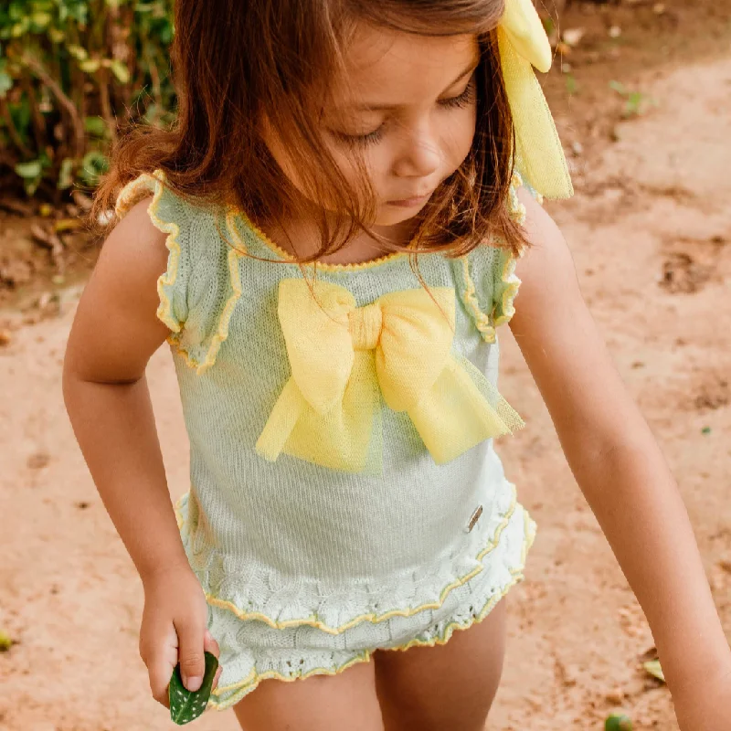 Online Only tiered dressMint Green Short Set