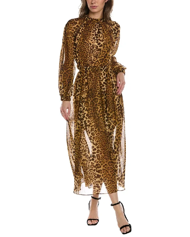 Act Now office dressCarolina Herrera Gathered Waist Midi Dress