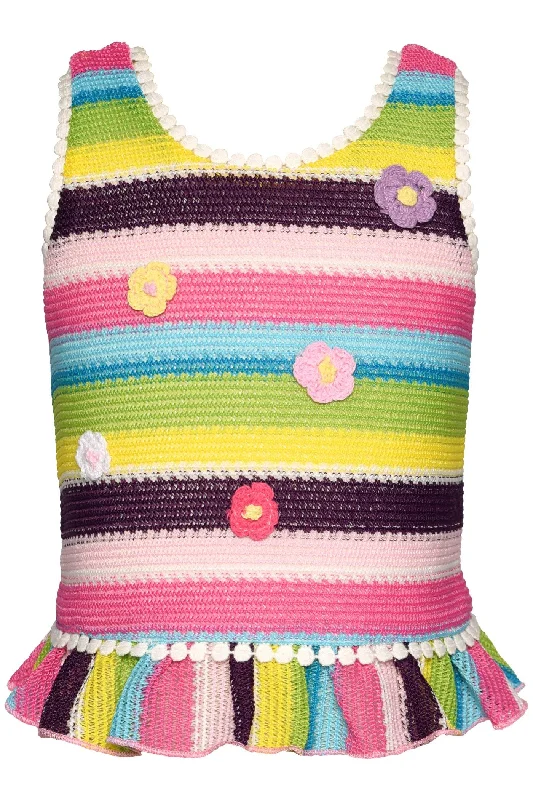 Shop and Save casual summer dressStriped Top