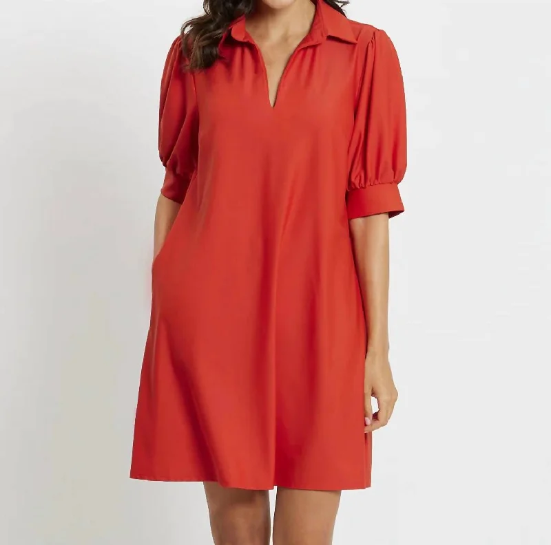 Emerson Paprika Mini Dress In Red