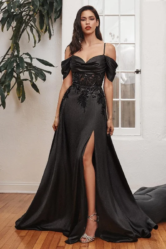Customer Appreciation Sale high-waisted dressCinderella Divine OC012 Black 10 Sale