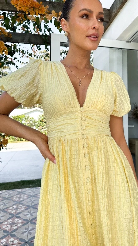 Crazy Deals Faiz Maxi Dress - Yellow