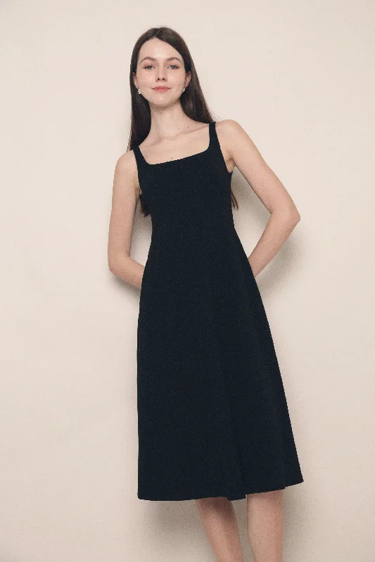 Huge Discounts Zorica Fit & Flare Midaxi Dress Black