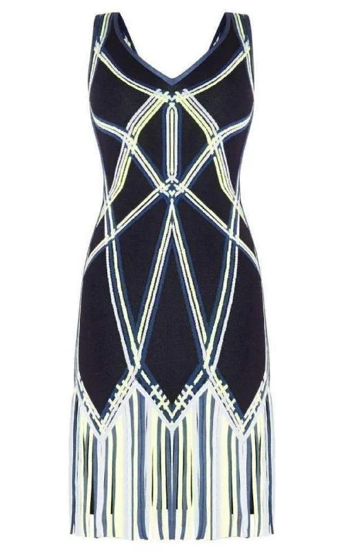 Final Markdown floral midi dressCharoletta Basket Weave Fringe Jacquard Dress