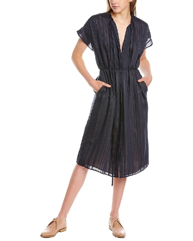 Best Bargains trendy bodycon dressVince Drapey Shirred Dress