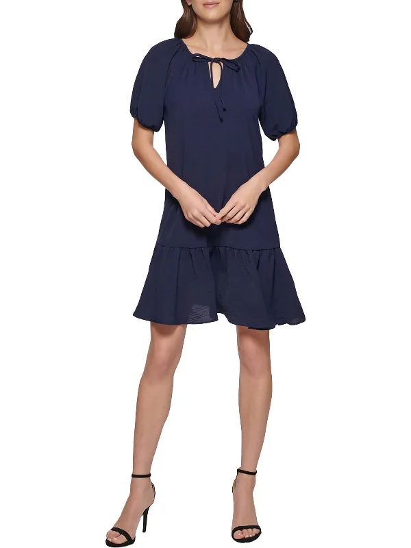 Exclusive Deal cocktail dressWomens Textured Knee-Length Shift Dress