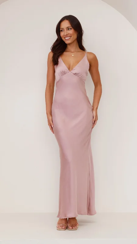 Online Specials Ziah Maxi Dress - Dusty Pink