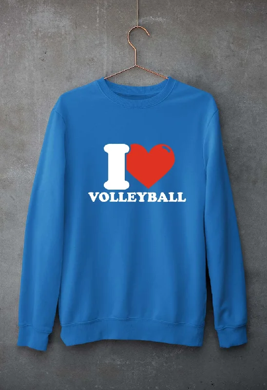 New Deals urban workout sweatshirtI Love Volleyball Unisex Sweatshirt for Men/Women