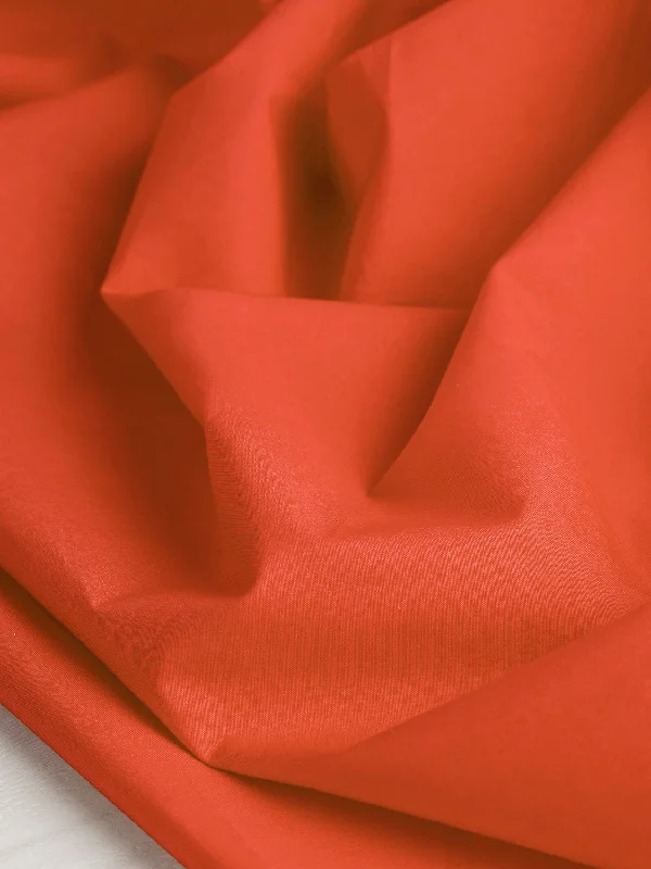 Signature Crisp Cotton Poplin - Poppy Red