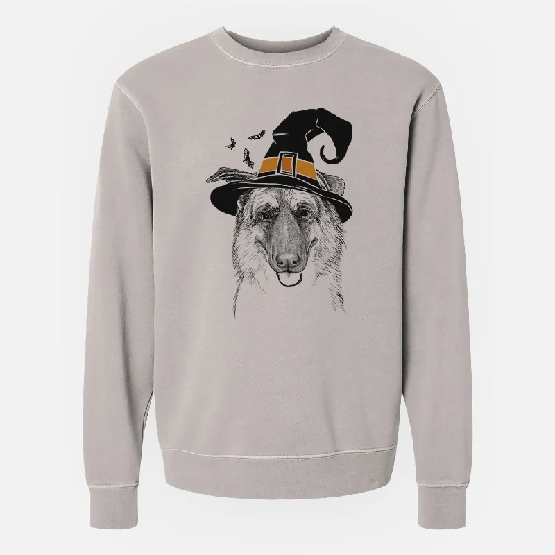 Hurry In sleek workout sweatshirtWitch Henry the German Shepherd - Unisex Pigment Dyed Crew Sweatshirt Hurry In sleek workout sweatshirtWitch Henry the German Shepherd - Unisex Pigment Dyed Crew Sweatshirt