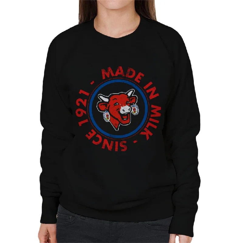 Act Fast retro sports hoodieThe Laughing Cow Made In Milk Women's Sweatshirt