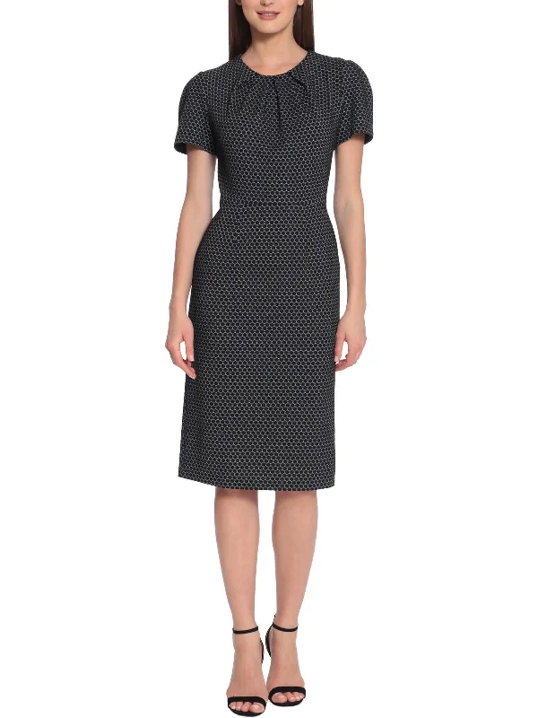 Instant Discount flowy evening dressWomens Sheath Office Wear to Work Dress