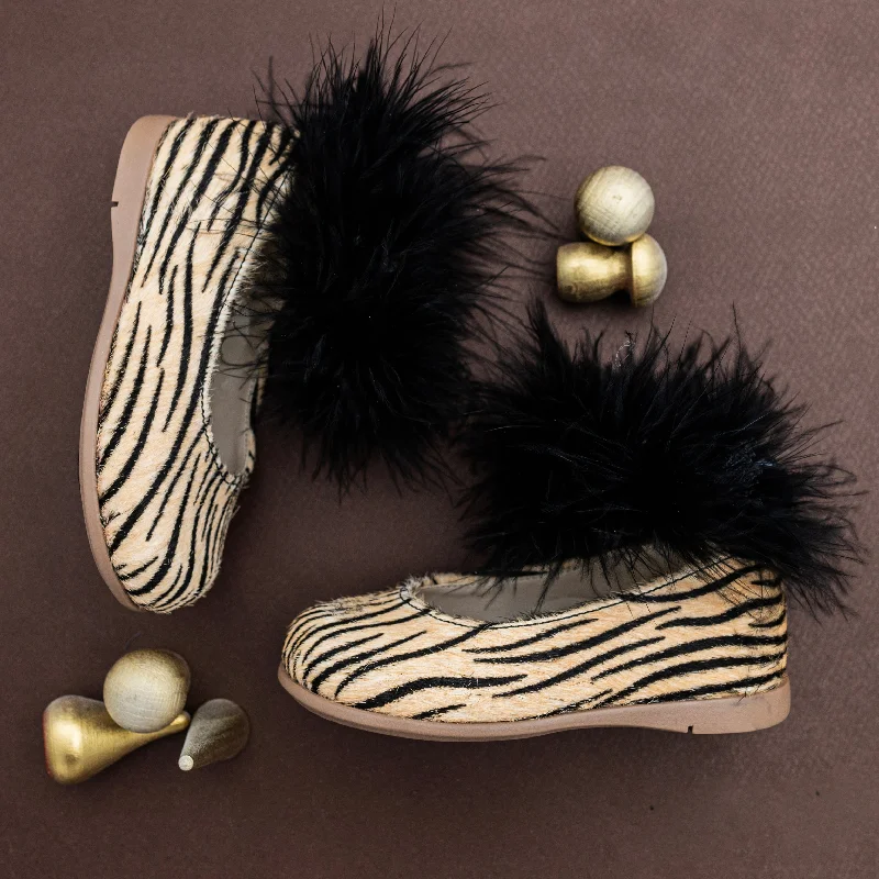 TIME-Limited Offer sleeveless dressGold & Black Zebra Shoe