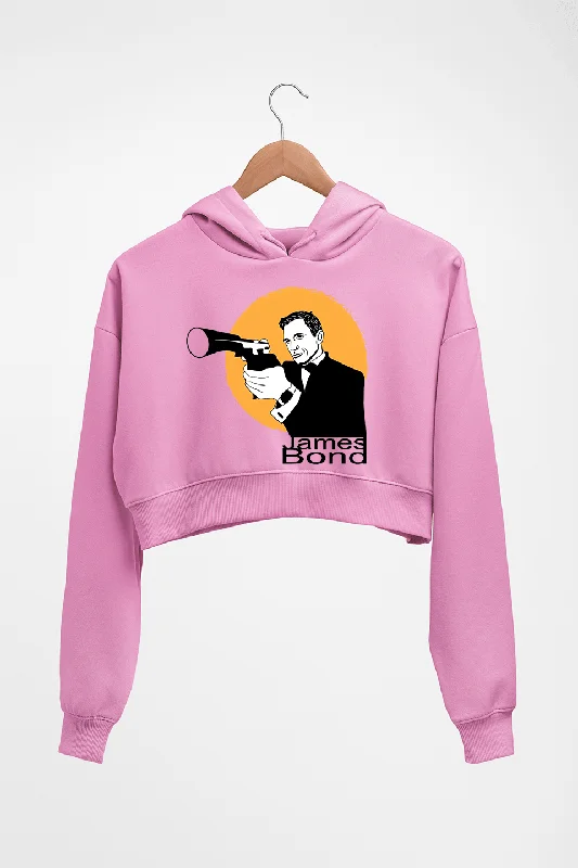 YEAR-End Clearance warm pullover hoodieJames Bond 007 Crop HOODIE FOR WOMEN