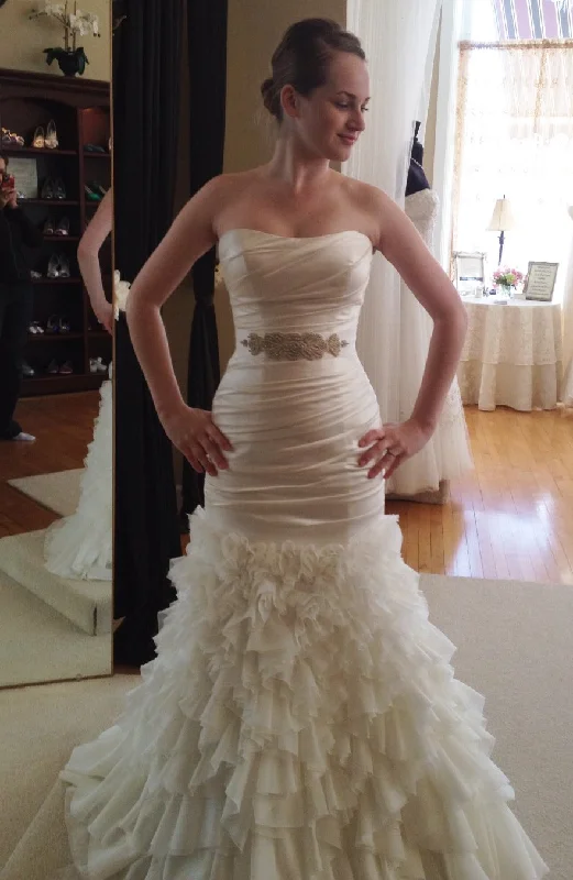 Overstock Sale Essense of Australia Essense Dolce Satin Organza Fit and Flare