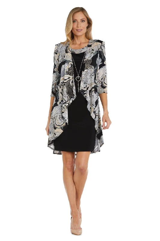 Clearance Items off-the-shoulder dressR&M Richards 9237 Mother Of The Bride Short Dress
