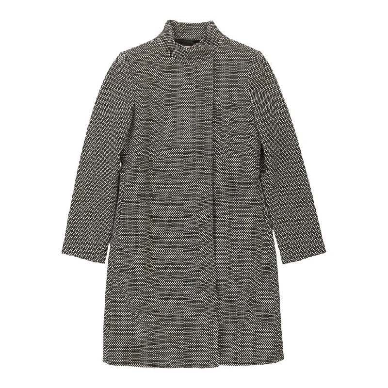 Price Reduction retro coatR.E.D Valentino Polka Dot Overcoat - Medium Black & White Wool Blend
