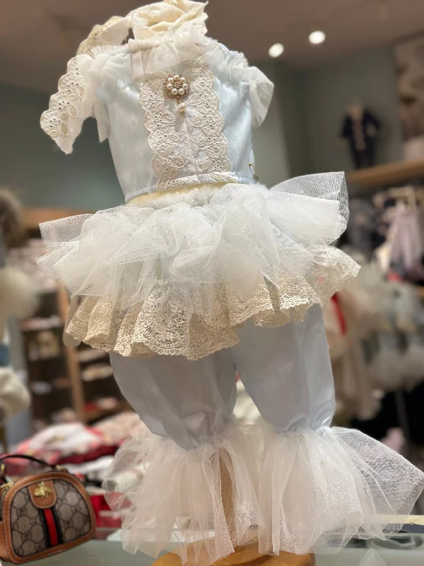 Best Deals ruffle dressBaby Blue Girls Bloomer Set