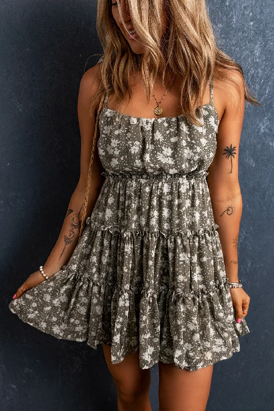 Exclusive Deal casual knit dressPrinted Scoop Neck Mini Cami Dress