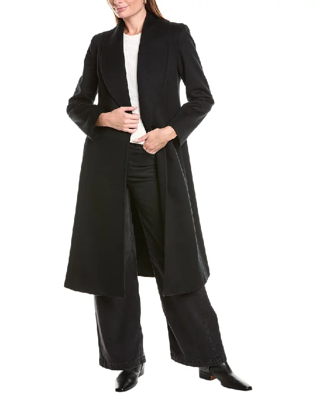 Extra Savings wool-blend coatSofiacashmere Shawl Collar Wool & Cashmere-Blend Coat