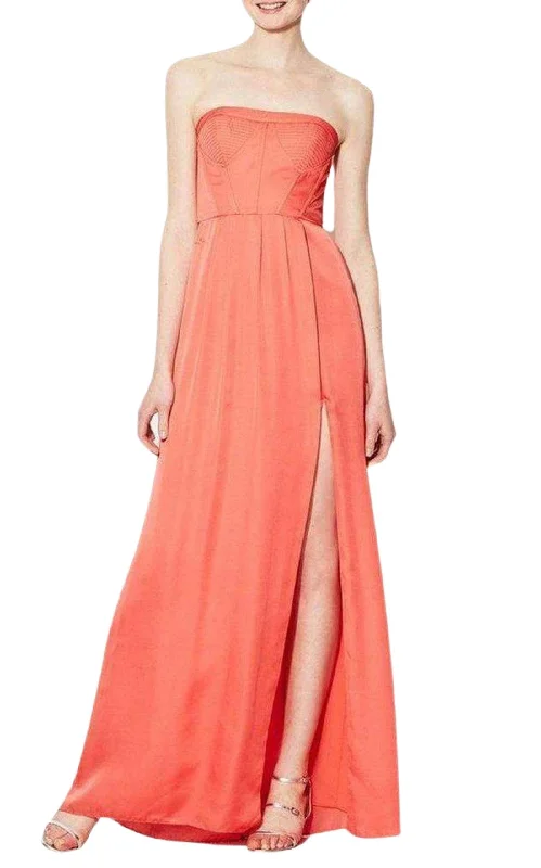 Early Access structured dressStrapless Fitted Bustier Slit Dress