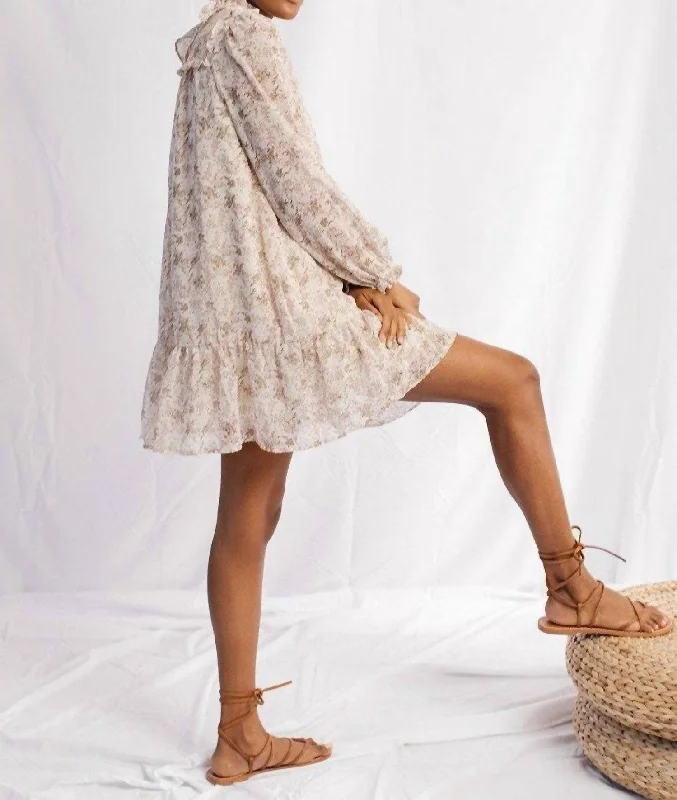 Price Rollback puff sleeve dressNola Babydoll Dress In Ivory