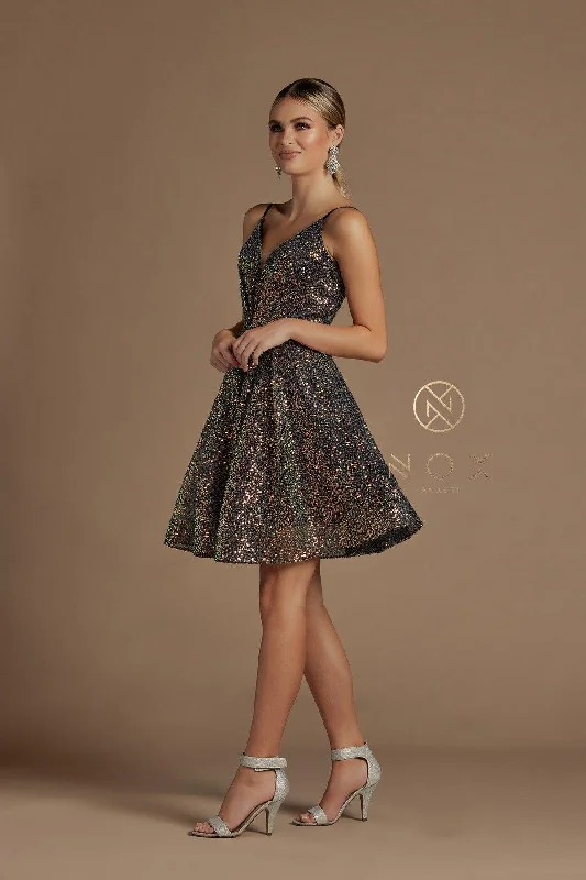 Special Offer romantic dressBlack/Multi 6 Sequins Cocktail Short Homecoming Dress Sale