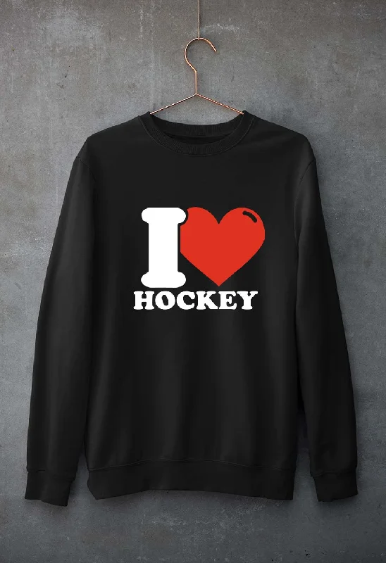 Quick Sale fashionable gym hoodieI Love Hockey Unisex Sweatshirt for Men/Women