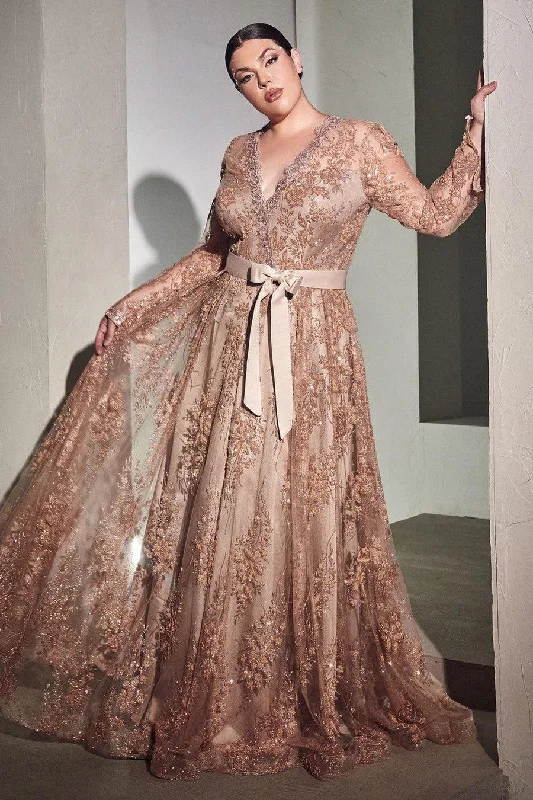Super Sale satin midi dressCinderella Divine CD233C Rose Gold 22 Sale