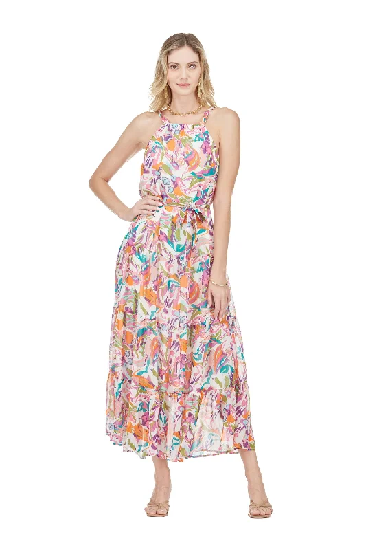 Today’s Deal stylish dressHALTERED TIERED MAXI DRESS