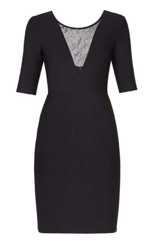 Special Offer classic fit-and-flare dressJaydan Pointelle Trim Scoop-Back Dress
