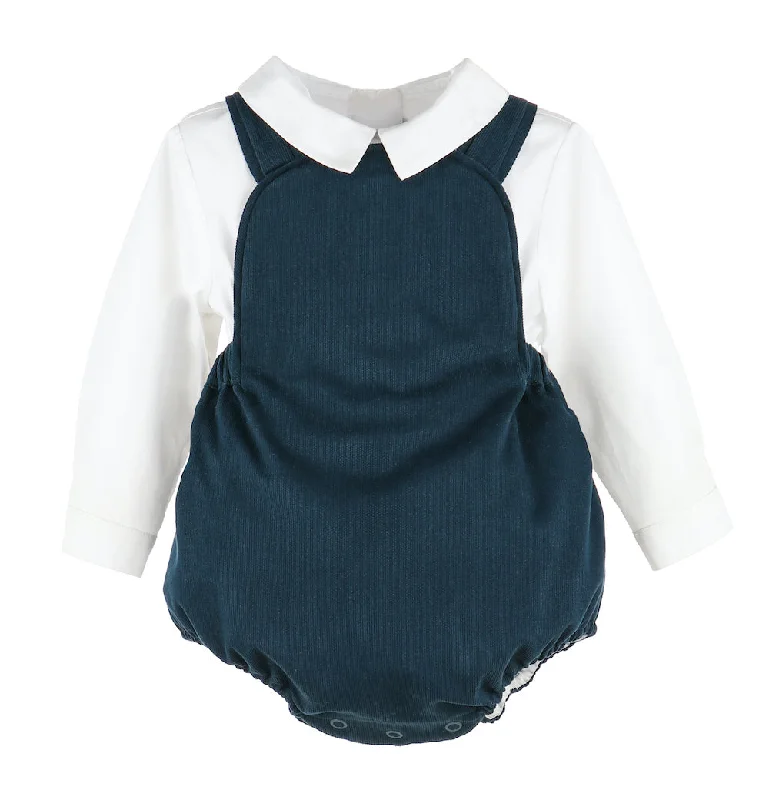Referral Discount romantic dressCordoruy Blue Romper