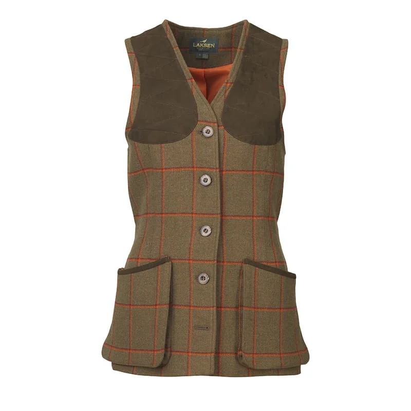 Exclusive Savings elegant coatLaksen Beauly Tweed Ladies Shooting Vest - British Game Alliance