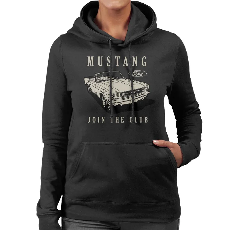 Ford Mustang Join The Club Women's Hooded Sweatshirt