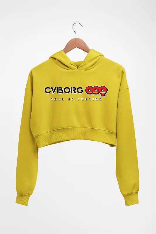 Mega Sale fashion-forward hoodieCYBORG009 CALL OF JUSTICE Crop HOODIE FOR WOMEN