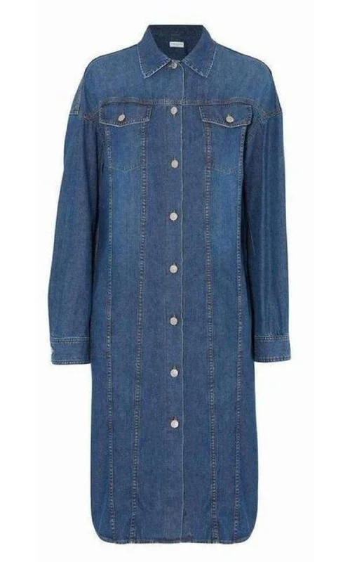 Friends and Family Sale sleeveless dressDoralie Blue Denim Shirt Dress