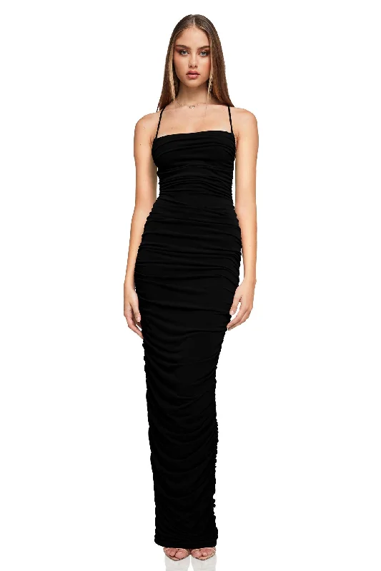 Nookie Flirt Maxi Dress - Black