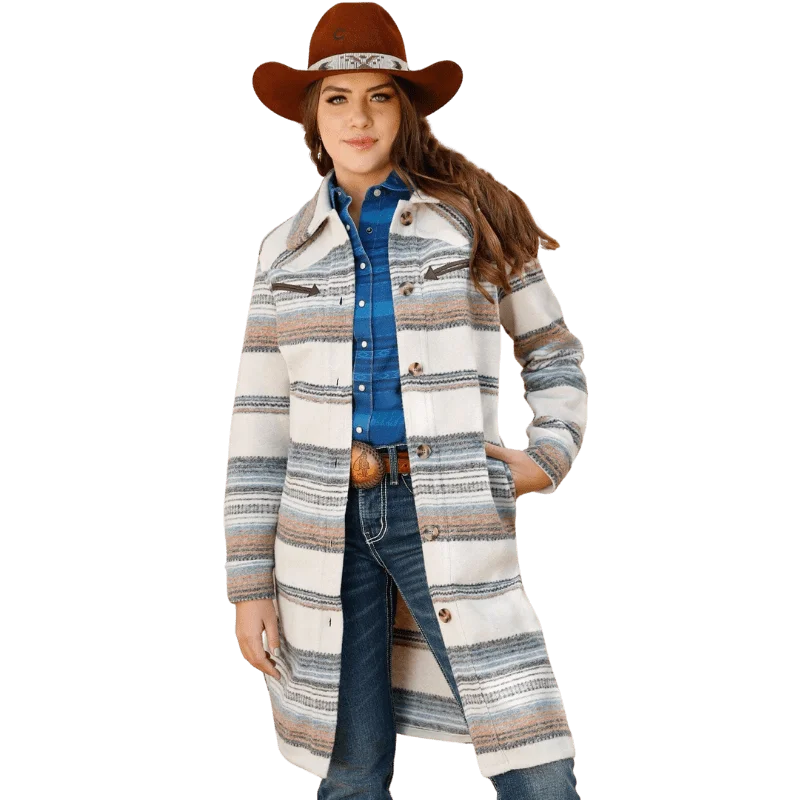 Overstock Sale insulated jacketCinch Women's Cruel Denim Stripe Knit Shacket CWJ7454001 Overstock Sale insulated jacketCinch Women's Cruel Denim Stripe Knit Shacket CWJ7454001