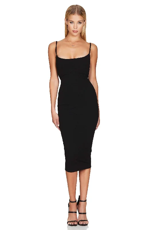 Nookie Bailey Midi Dress - Black