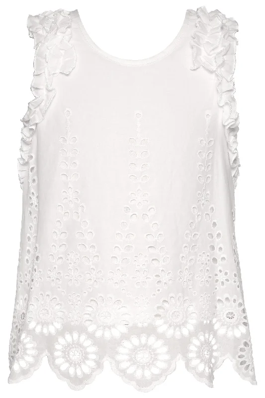 Lowest Price cocktail dressWhite Eyelet Top