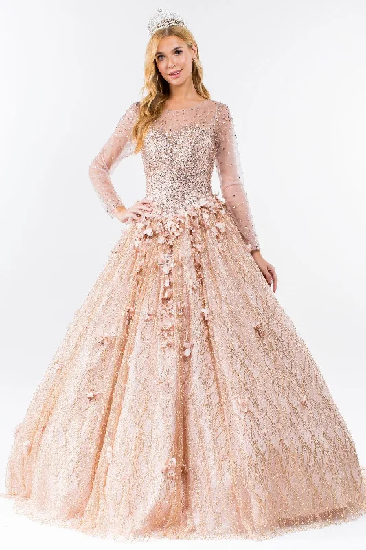 Super Savings backless dressQuinceanera Long Sleeve Prom Gown