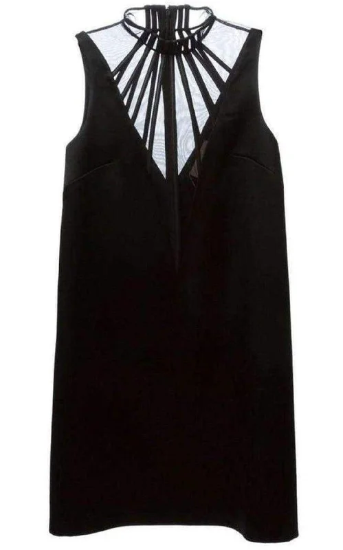 Get It Before It’s Gone puff sleeve dressAbstract Boning Black Dress
